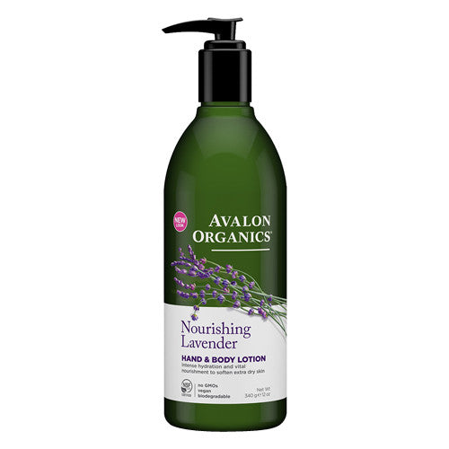 Avalon Organics Hand And Body Lotion, Nourishing Lavender - 12 Oz